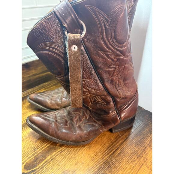 Sears Brown Cowboy Boots Size 9 main image 4